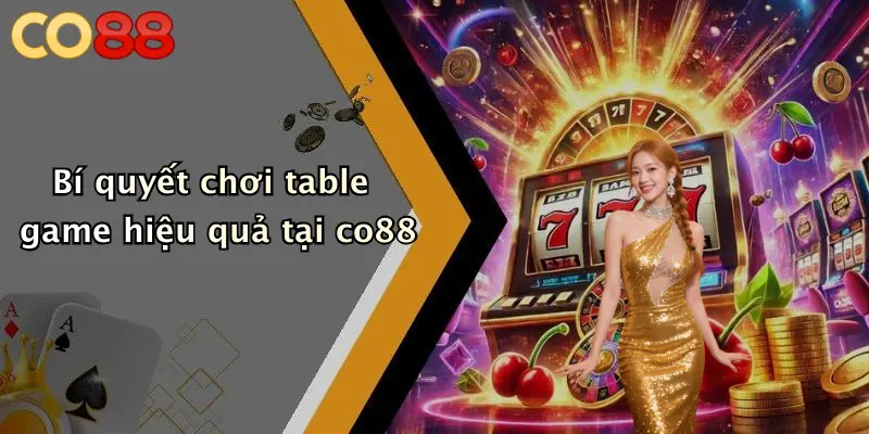 Bí quyết chơi table game hiệu quả tại co88