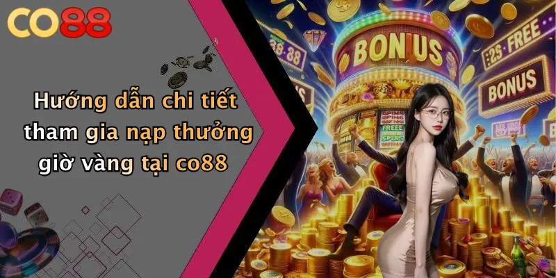 Hướng dẫn chi tiết tham gia nạp thưởng giờ vàng tại co88